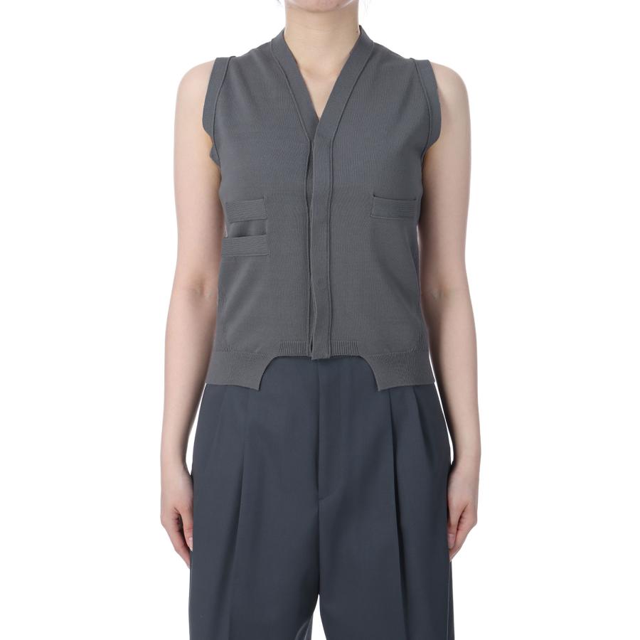 【P5倍 / SALE】High Twist Yern Vest - Gray (25SS-20-N) Jun Mikami(ジュンミカミ) | 
