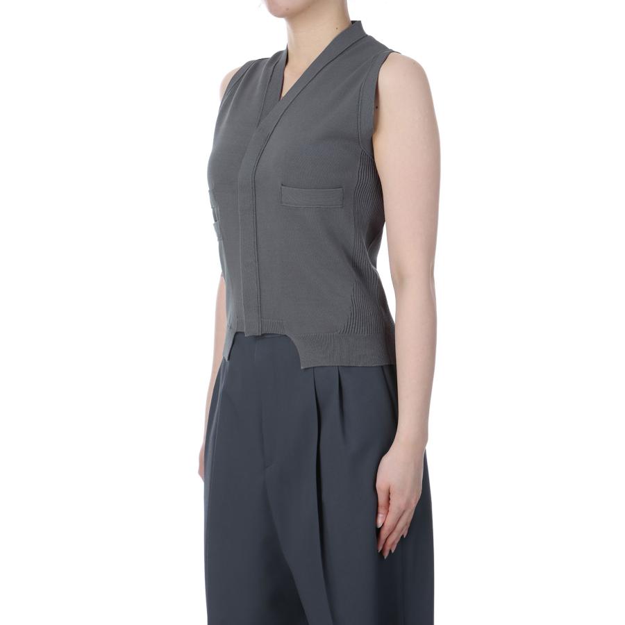 【P5倍 / SALE】High Twist Yern Vest - Gray (25SS-20-N) Jun Mikami(ジュンミカミ) |  | 01