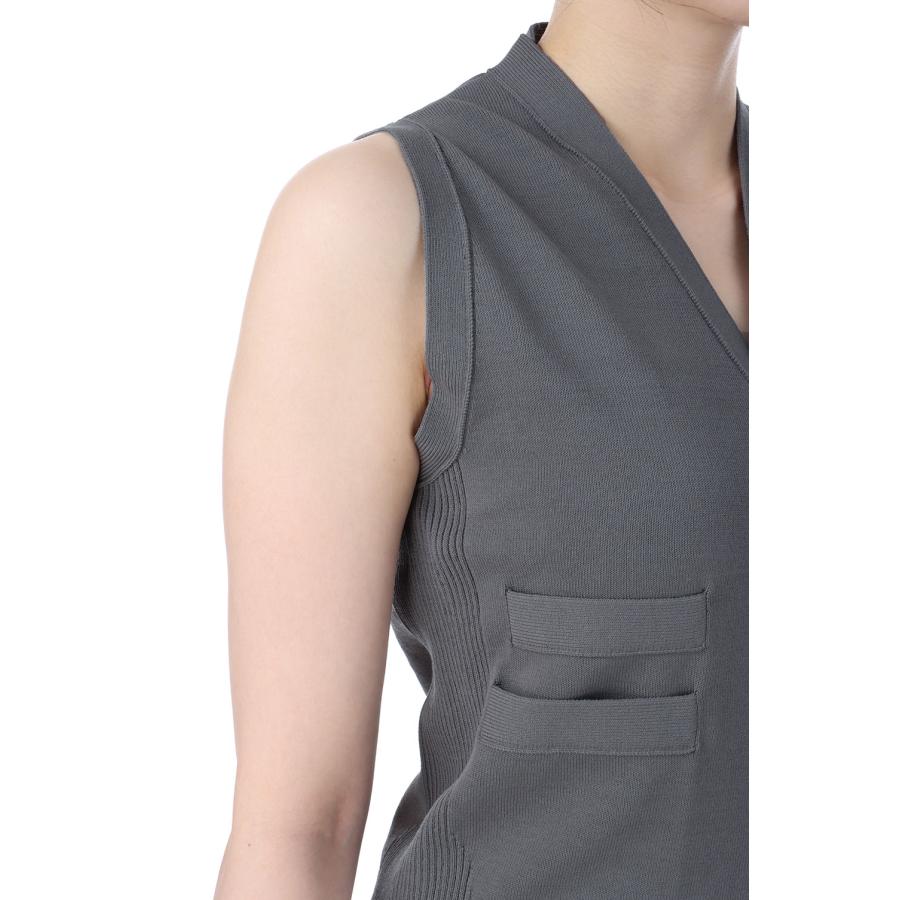 【P5倍 / SALE】High Twist Yern Vest - Gray (25SS-20-N) Jun Mikami(ジュンミカミ) |  | 03