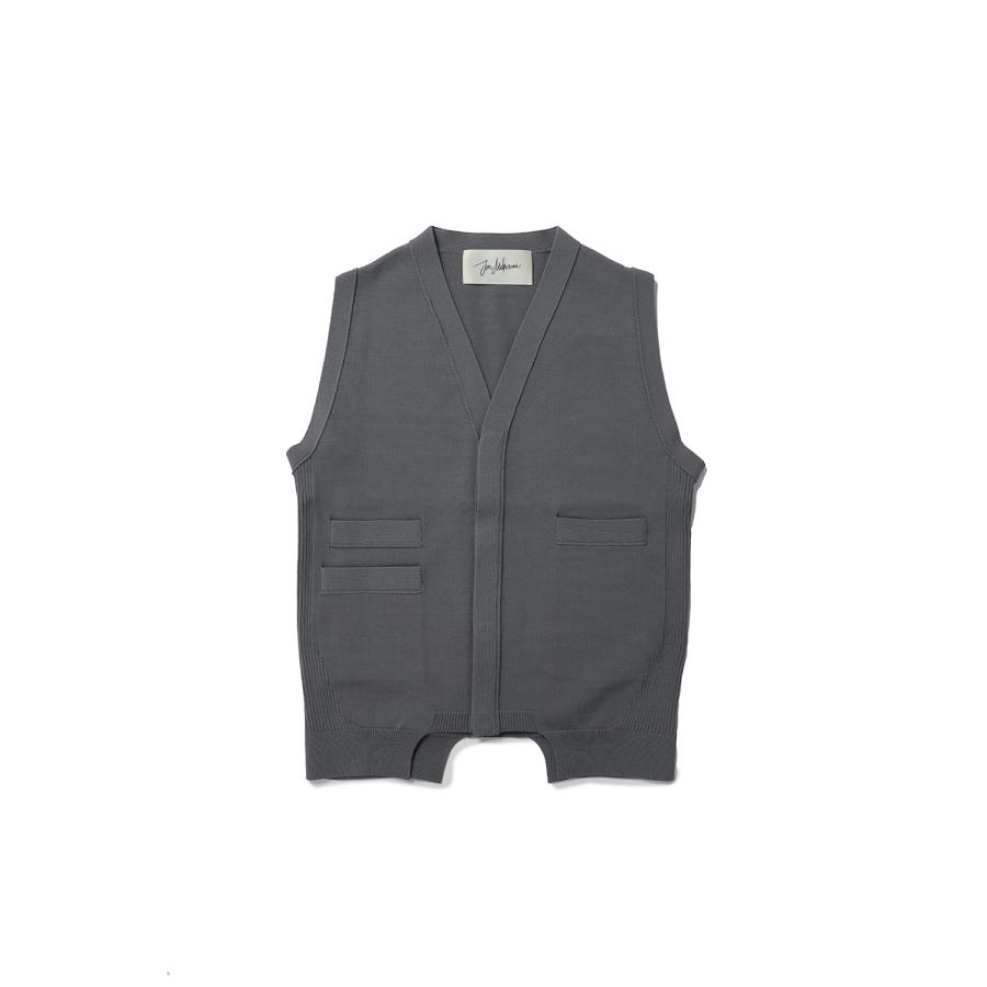 【P5倍 / SALE】High Twist Yern Vest - Gray (25SS-20-N) Jun Mikami(ジュンミカミ) |  | 04