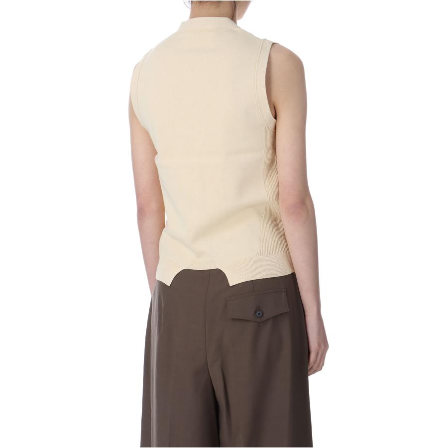 【P5倍 / SALE】High Twist Yern Vest - Cream (25SS-20-N) Jun Mikami(ジュンミカミ) |  | 02
