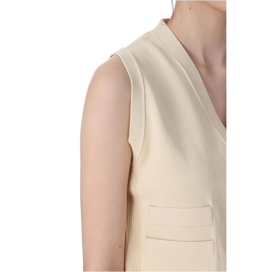 【P5倍 / SALE】High Twist Yern Vest - Cream (25SS-20-N) Jun Mikami(ジュンミカミ) |  | 03