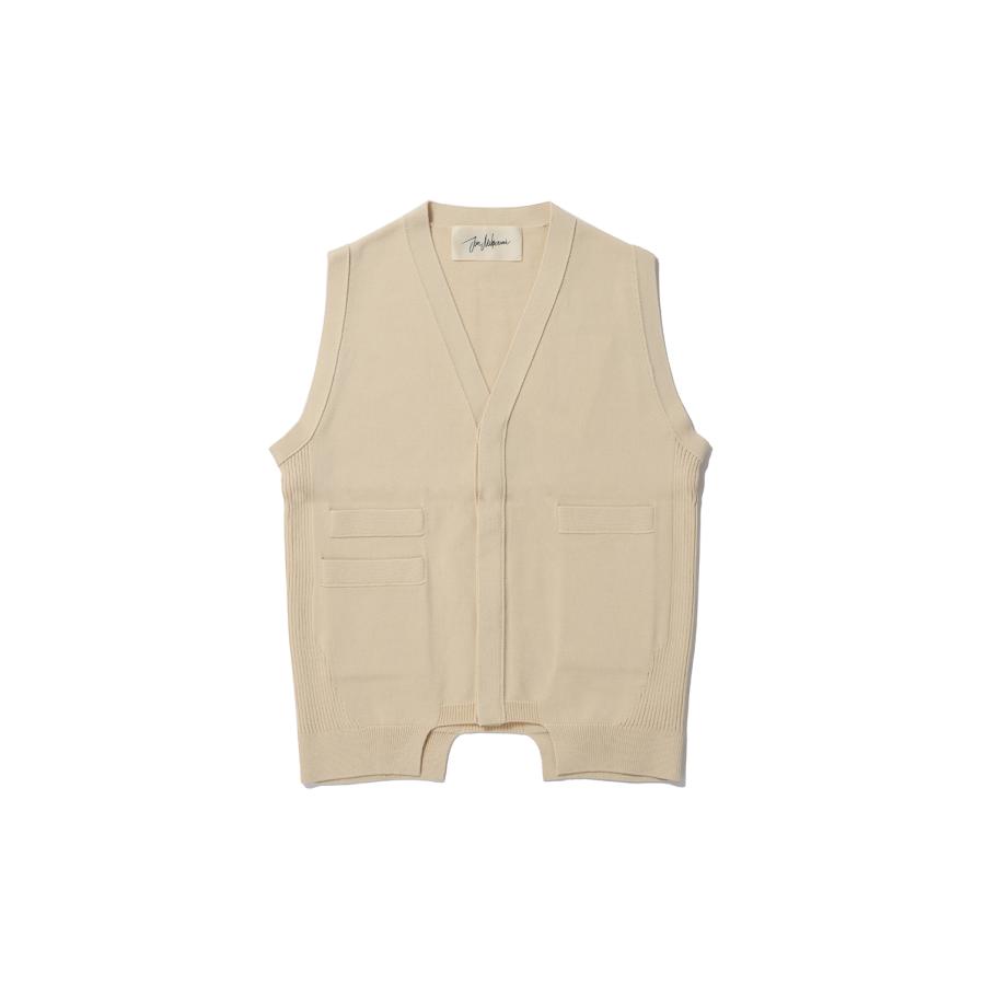 【P5倍 / SALE】High Twist Yern Vest - Cream (25SS-20-N) Jun Mikami(ジュンミカミ) |  | 04
