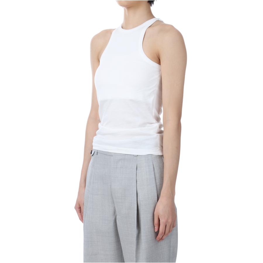 【P5倍 / SALE】American Sleeve Tank Top - Shiro(White) (25SS-27-S) Jun Mikami(ジュンミカミ) |  | 01