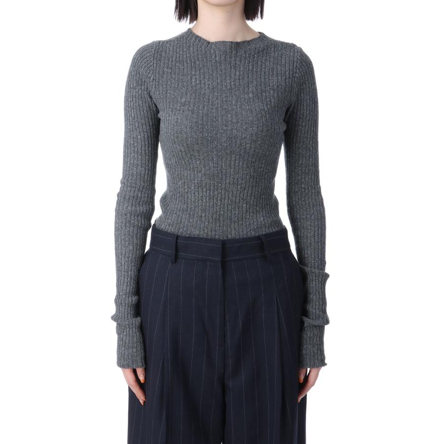 【SALE】Boatneck Rib Knit -CHARCOAL GRAY (12510505) Todayful(トゥデイフル) | TODAYFUL | 01