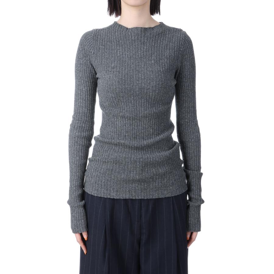 【SALE】Boatneck Rib Knit -CHARCOAL GRAY (12510505) Todayful(トゥデイフル) | TODAYFUL | 01