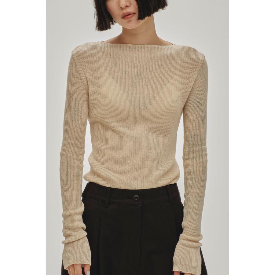 【SALE】Boatneck Rib Knit -NATURAL (12510505) Todayful(トゥデイフル) | TODAYFUL | 08