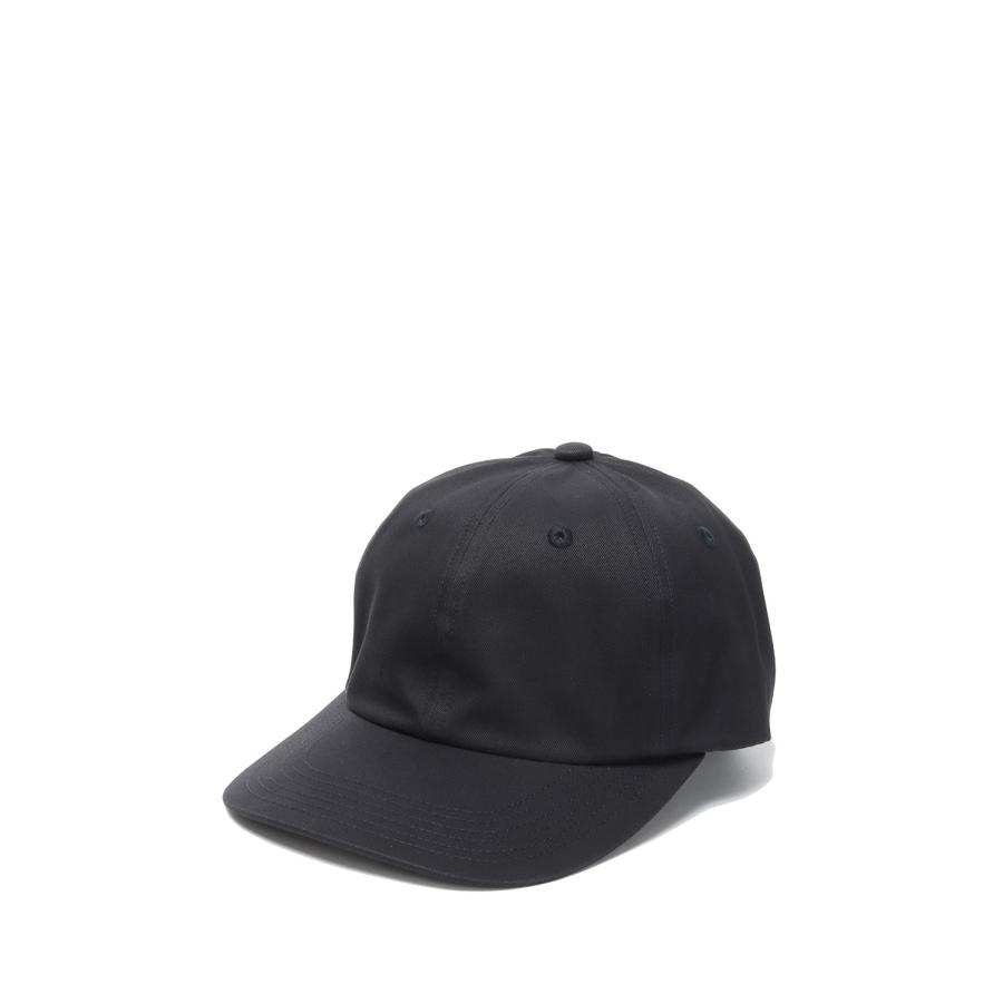COTTON GABA 6PANEL CAP - 01BLACK (E-008C) Kijima Takayuki(キジマタカユキ) | 