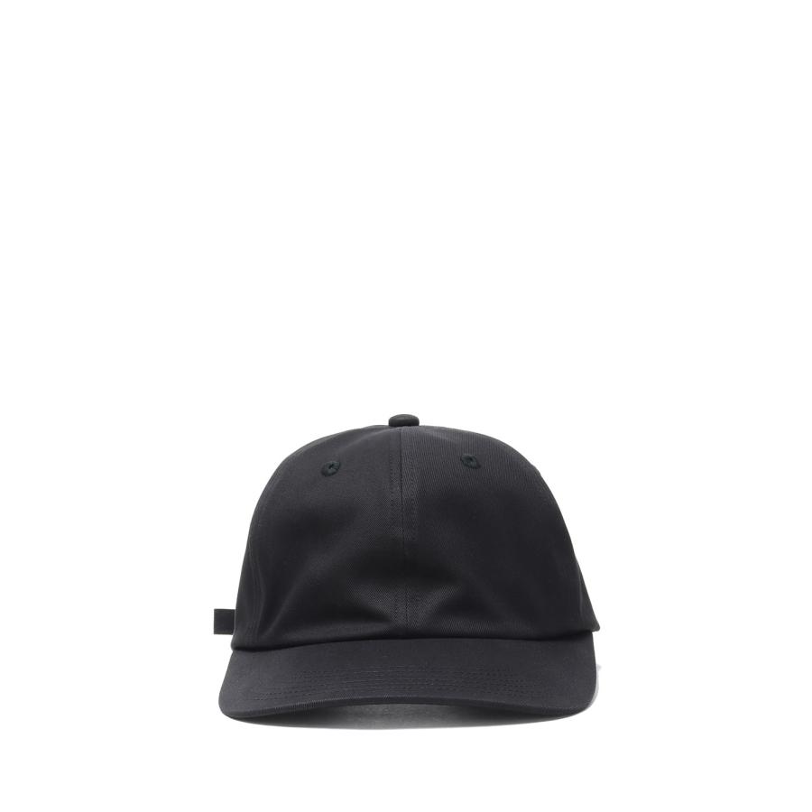 COTTON GABA 6PANEL CAP - 01BLACK (E-008C) Kijima Takayuki