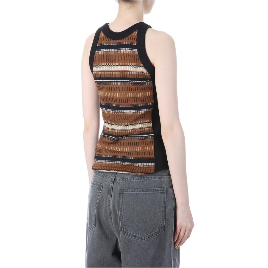 【SALE】Jacquard Border Tanktop -BROWN(12510614) Todayful(トゥデイフル) | TODAYFUL | 02