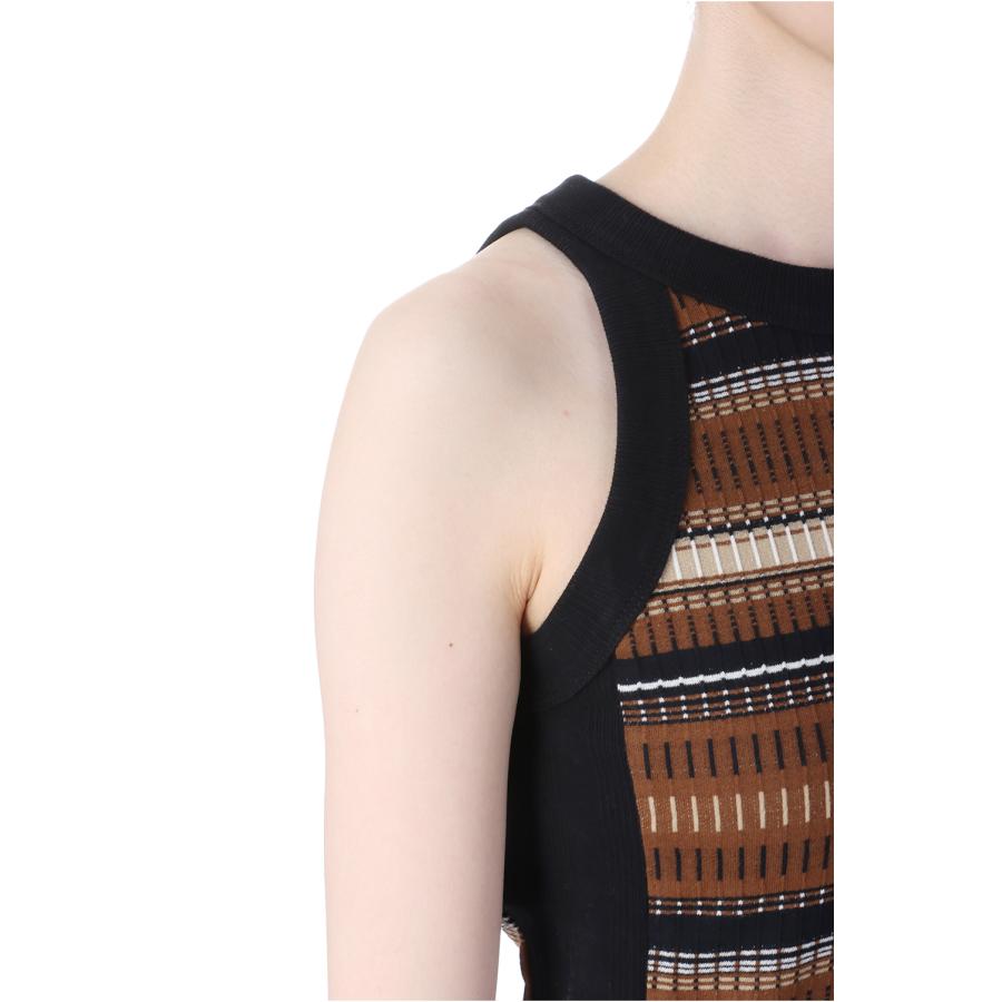 【SALE】Jacquard Border Tanktop -BROWN(12510614) Todayful(トゥデイフル) | TODAYFUL | 03