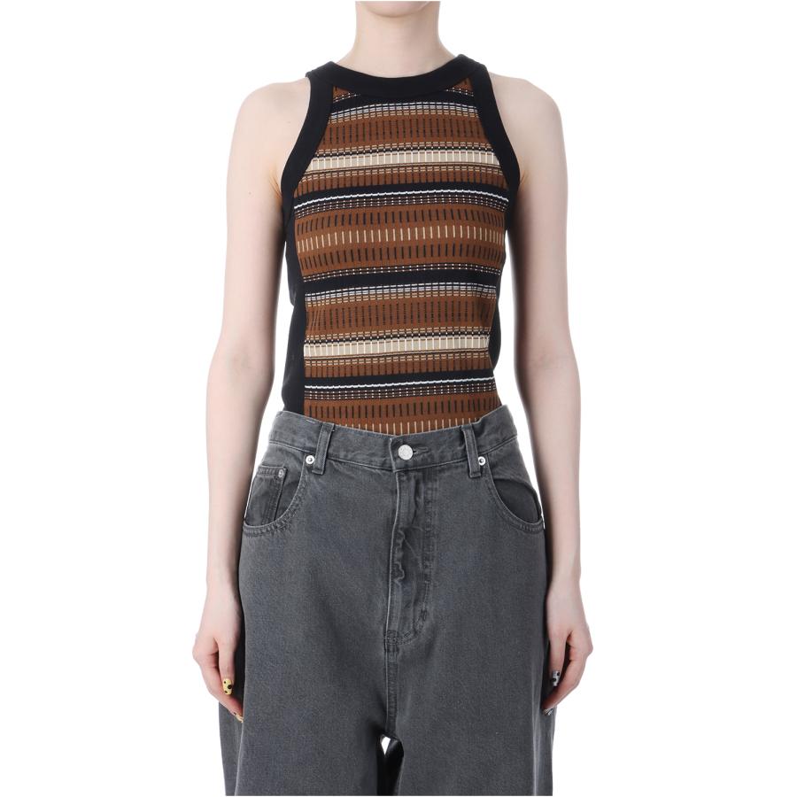 【SALE】Jacquard Border Tanktop -BROWN(12510614) Todayful(トゥデイフル) | TODAYFUL | 04