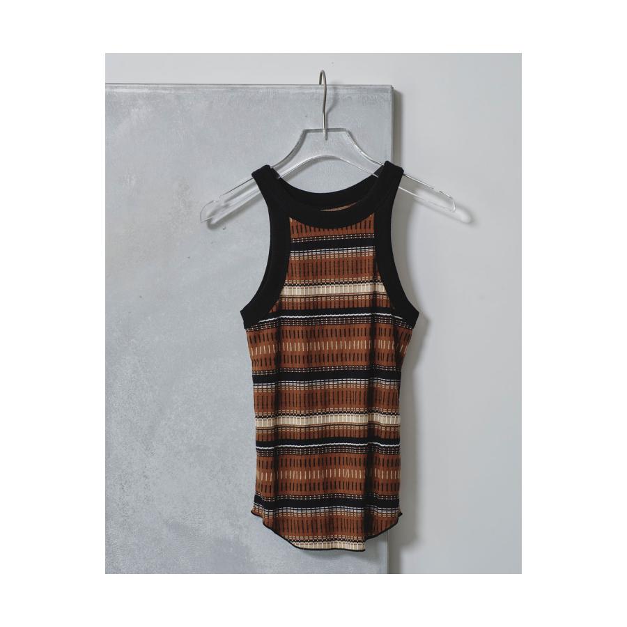 【SALE】Jacquard Border Tanktop -BROWN(12510614) Todayful(トゥデイフル) | TODAYFUL | 06