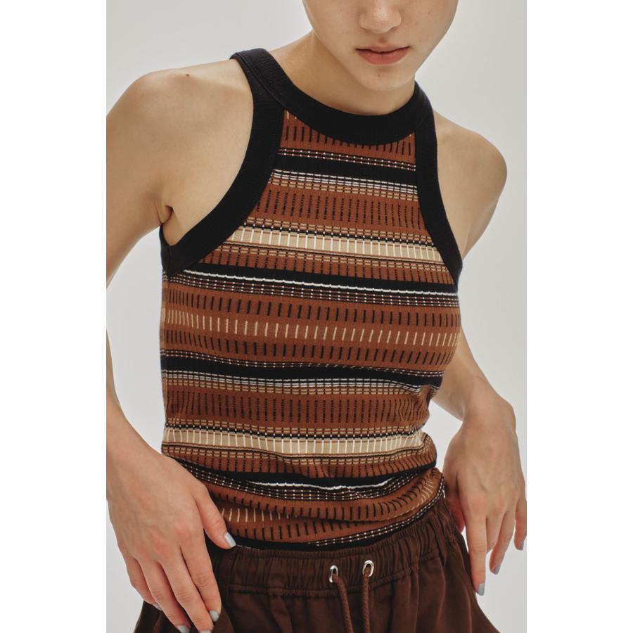 【SALE】Jacquard Border Tanktop -BROWN(12510614) Todayful(トゥデイフル) | TODAYFUL | 08