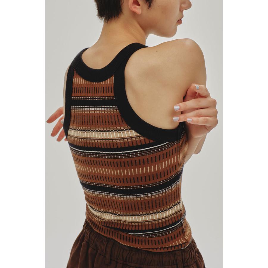 【SALE】Jacquard Border Tanktop -BROWN(12510614) Todayful(トゥデイフル) | TODAYFUL | 09