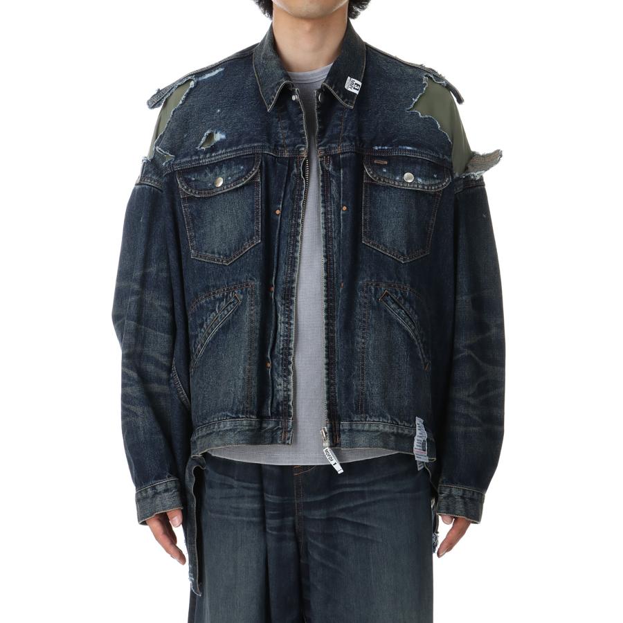 【P2倍】LAYERD DENIM ×JK(J13BL121)* MIHARA YASUHIRO(ミハラ ヤスヒロ) | MAISON MIHARA YASUHIRO | 01