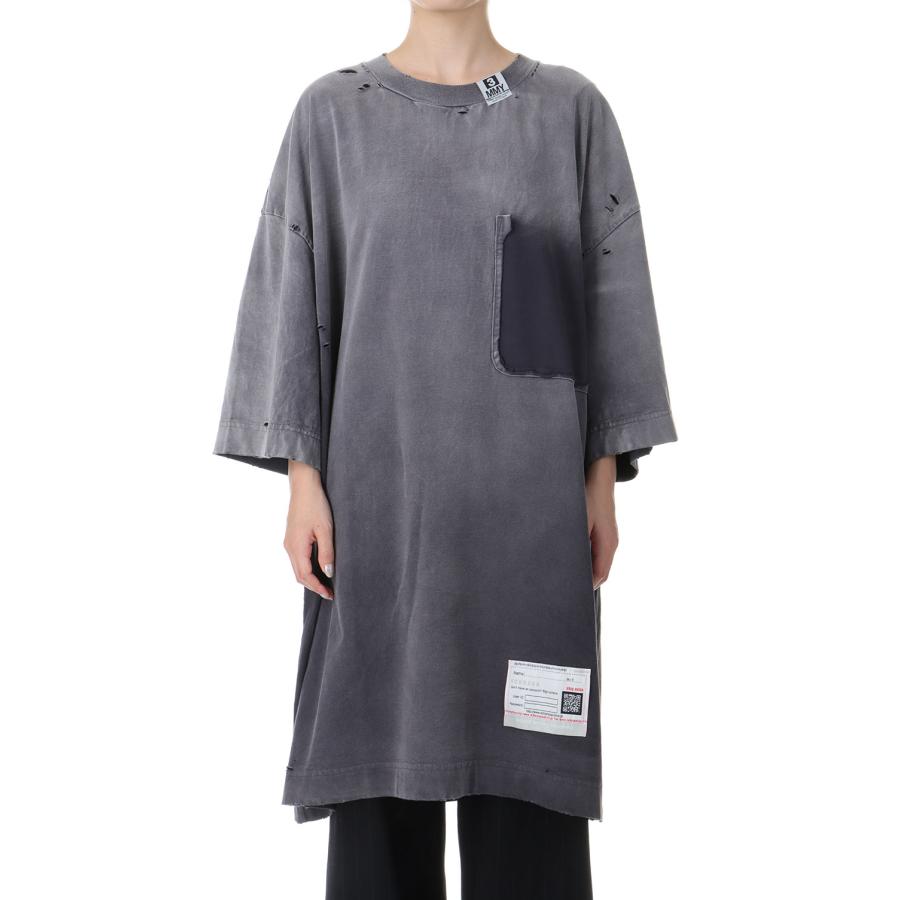 【P2倍】BLEACHED HUGE TEE-BLACK(B13TS561) MIHARA YASUHIRO -Women(ミハラ ヤスヒロ) | MAISON MIHARA YASUHIRO