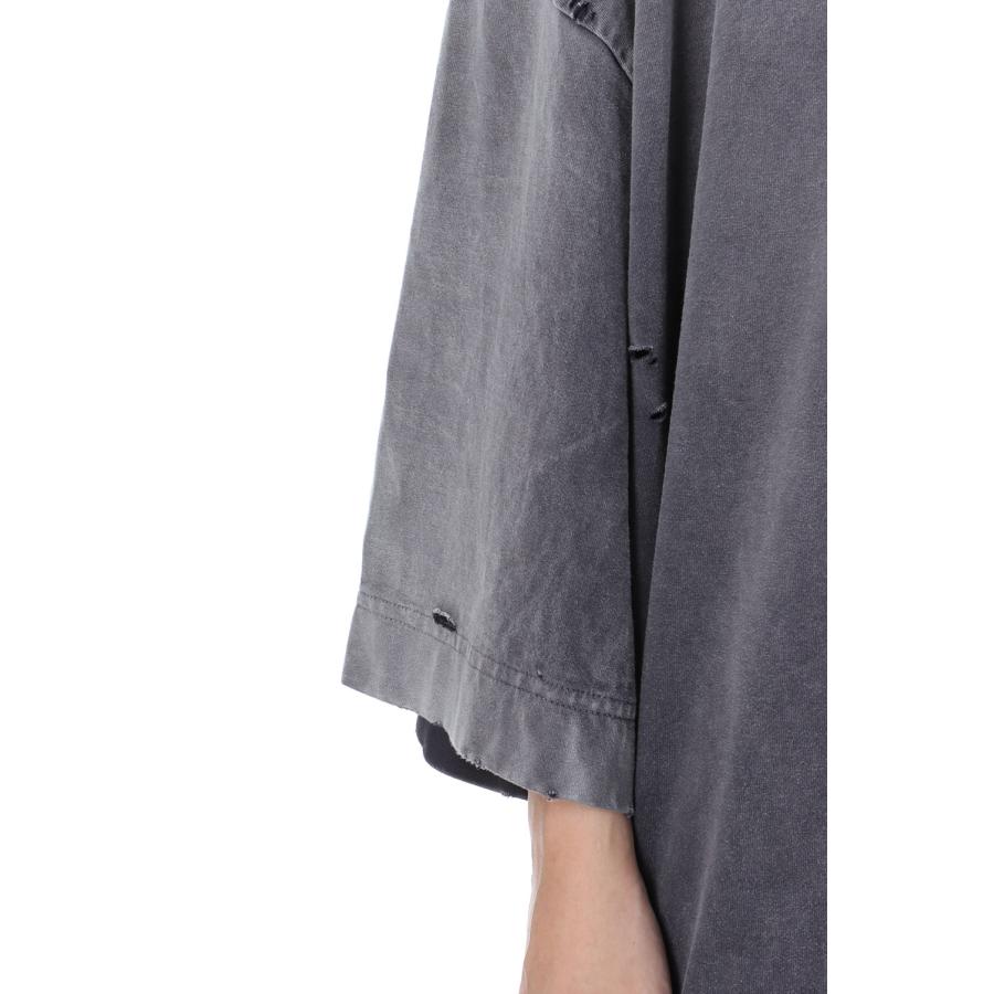 【P2倍】BLEACHED HUGE TEE-BLACK(B13TS561) MIHARA YASUHIRO -Women(ミハラ ヤスヒロ) | MAISON MIHARA YASUHIRO | 04