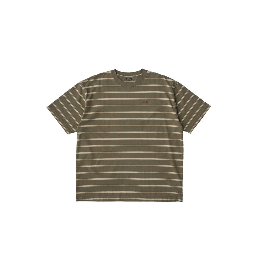 【P5倍 / SALE】Striped S/S Tee - Olive / Khaki (SD25S-CT07) SEDAN ALL PURPOSE(セダン オール パーパス) | 