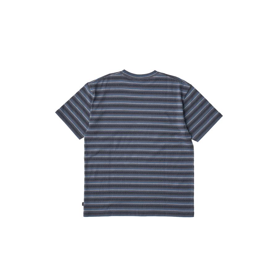 【P5倍 / SALE】Jaquard Striped S/S Tee - Charcoal (SD25S-CT08) SEDAN ALL PURPOSE(セダン オール パーパス) |  | 01