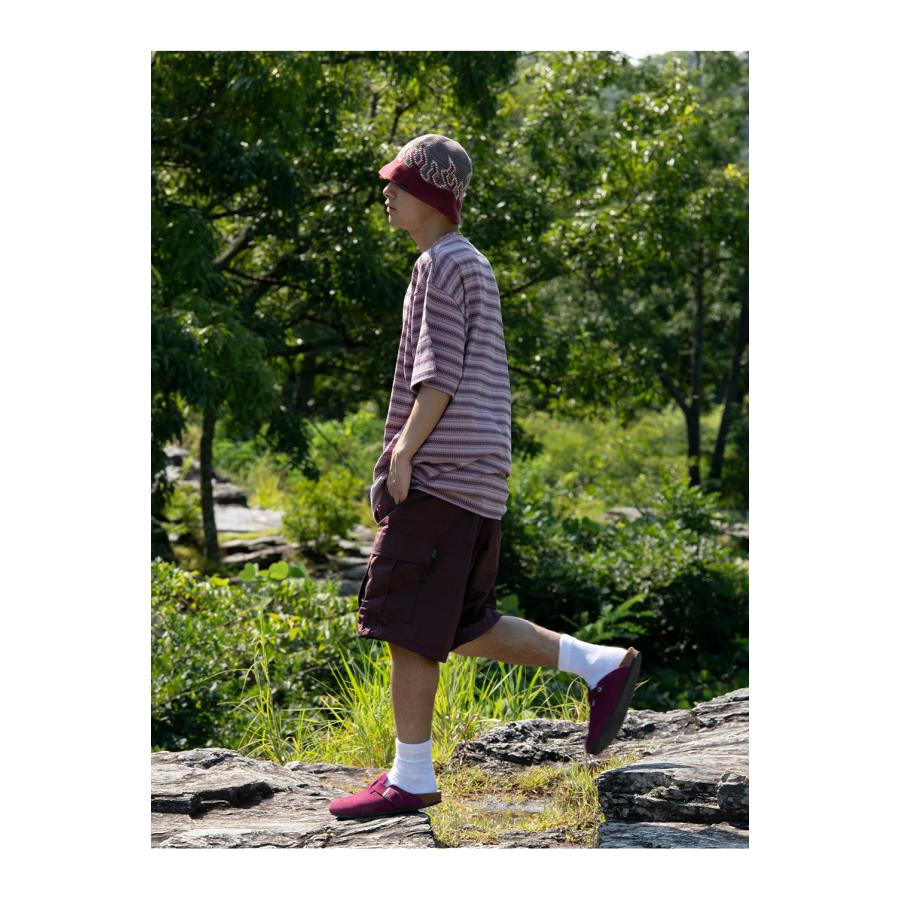 【P5倍 / SALE】Jaquard Striped S/S Tee - Pink (SD25S-CT08) SEDAN ALL PURPOSE(セダン オール パーパス) |  | 01