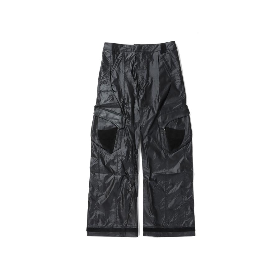 【P5倍 / SALE】EP.7 04 TROUSERS - GLOSSY BLACK (EP7TR4-GBK) XLIM(エクスリム) | 