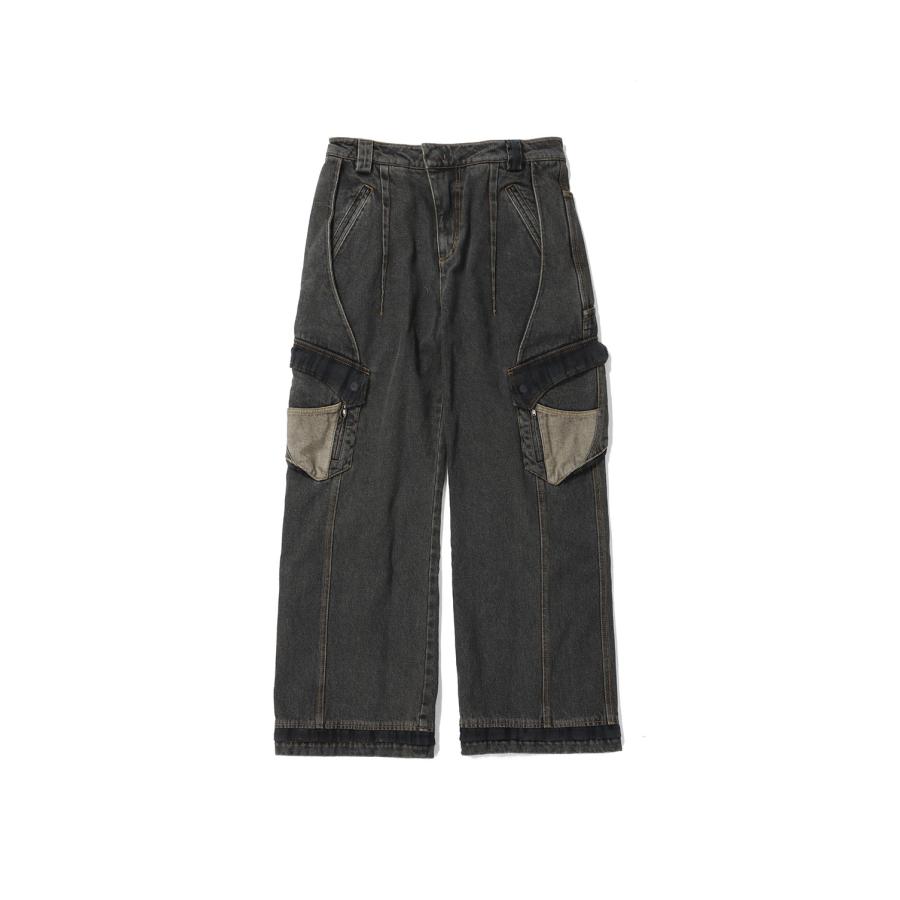 【P5倍 / SALE】EP.7 05 TROUSERS - BLACK (DENIM) (EP7TR5-BK) XLIM(エクスリム) | 