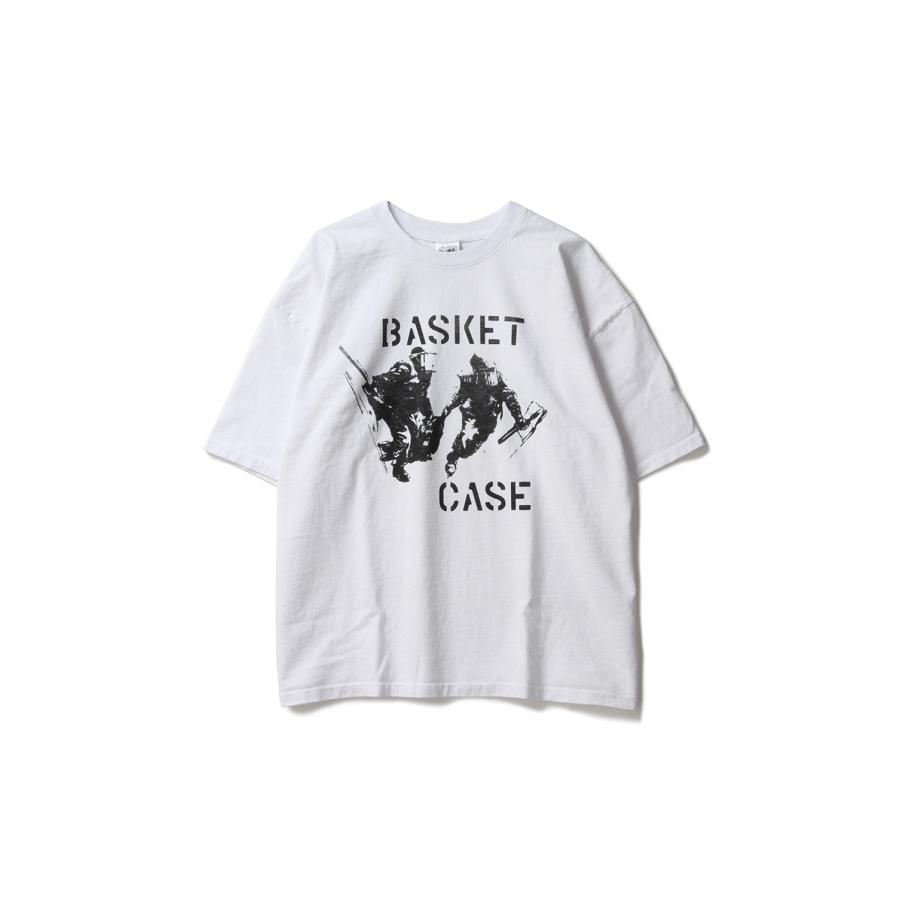 【P2倍 / SALE】CAUSE FOR ALARM, t-shirt / White Basketcase(バスケットケース) | 