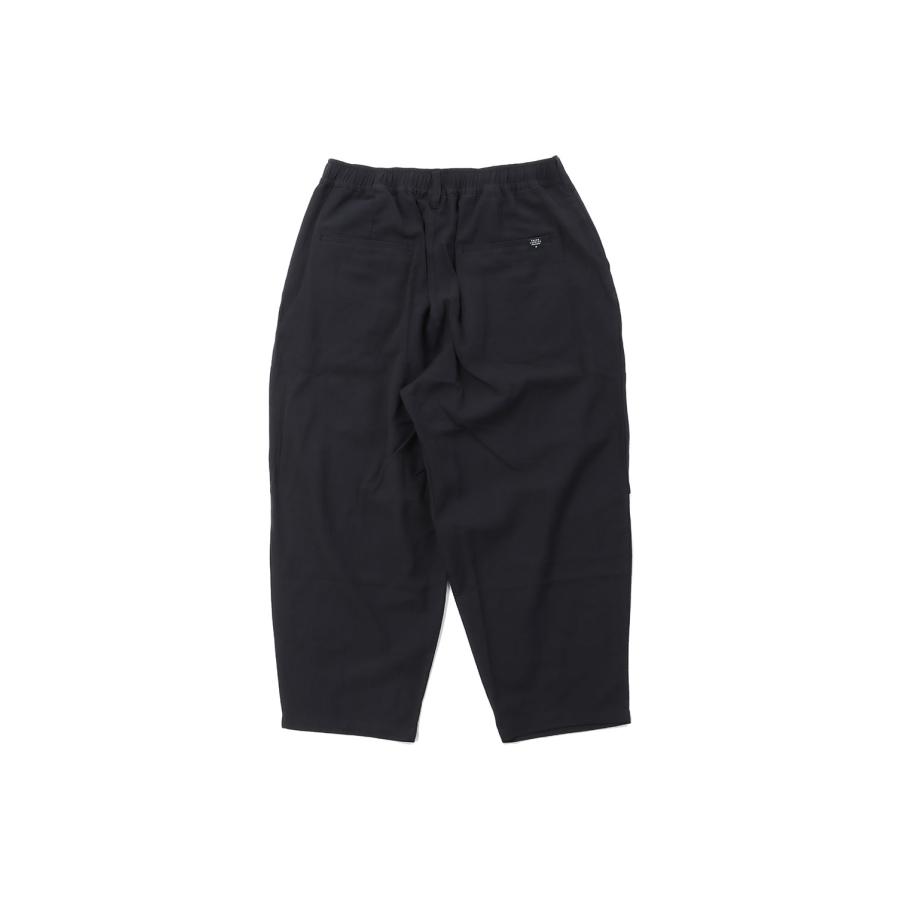 【P5倍 / SALE】Wide Tapered Pants (FRESCA Broad for Towel loom) / Black (TFBT-2205) THING FABRICS(シング ファブリックス) |  | 01