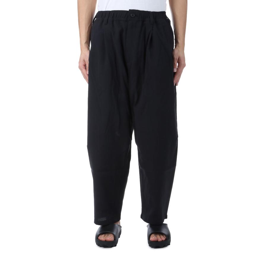 【P5倍 / SALE】Wide Tapered Pants (FRESCA Broad for Towel loom) / Black (TFBT-2205) THING FABRICS(シング ファブリックス) |  | 02