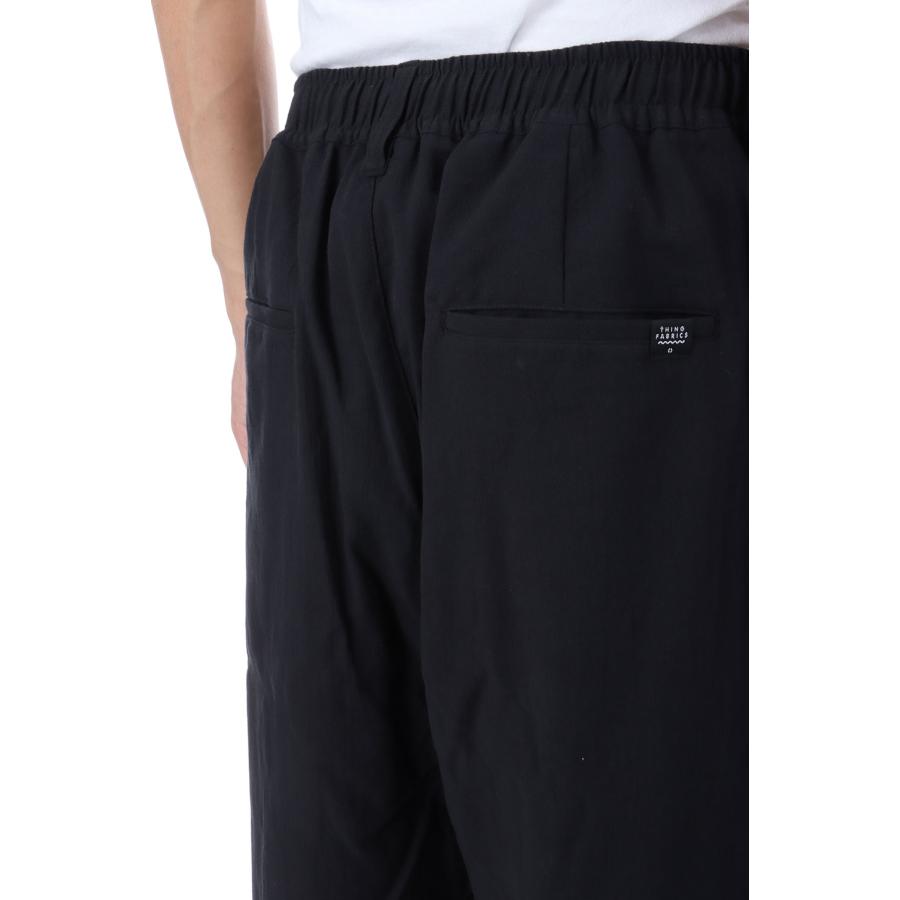 【P5倍 / SALE】Wide Tapered Pants (FRESCA Broad for Towel loom) / Black (TFBT-2205) THING FABRICS(シング ファブリックス) |  | 06