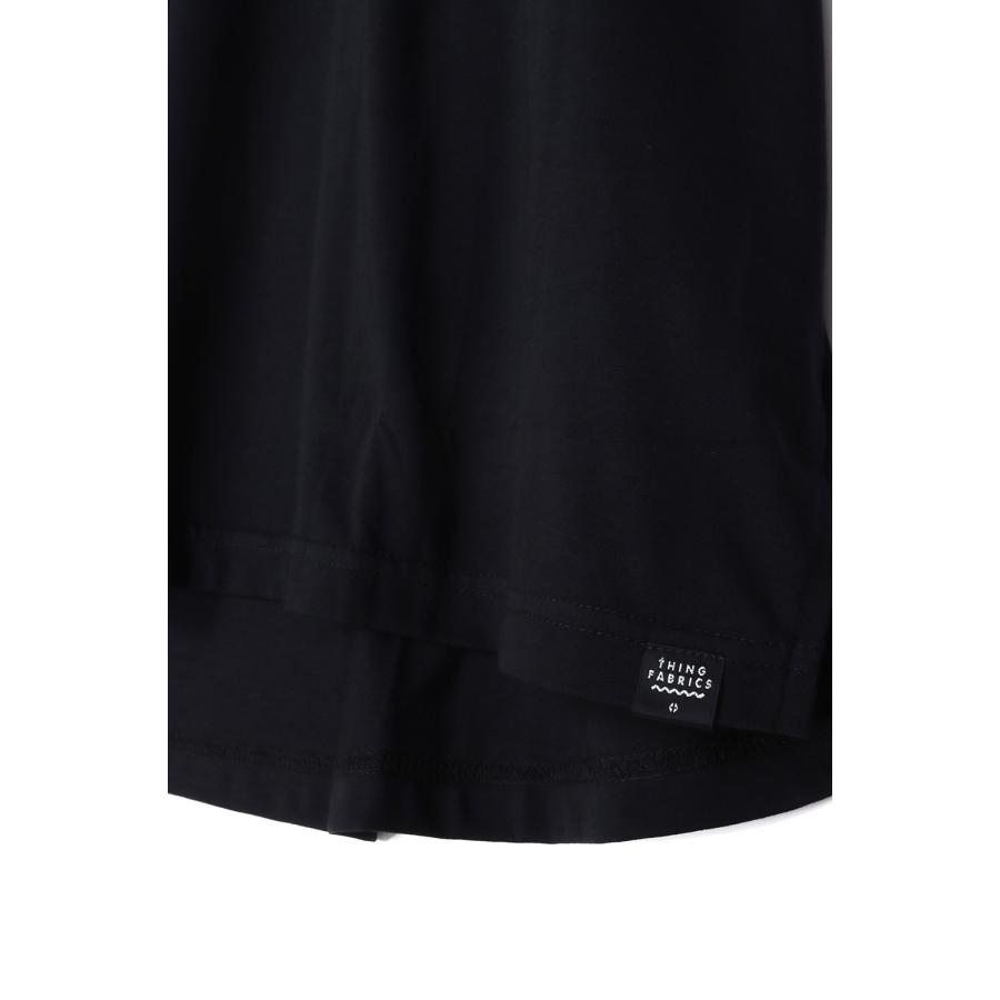 【P5倍 / SALE】Reconstruction Plain T-Shirt / Black (TFIN-2805) THING FABRICS(シング ファブリックス) |  | 06