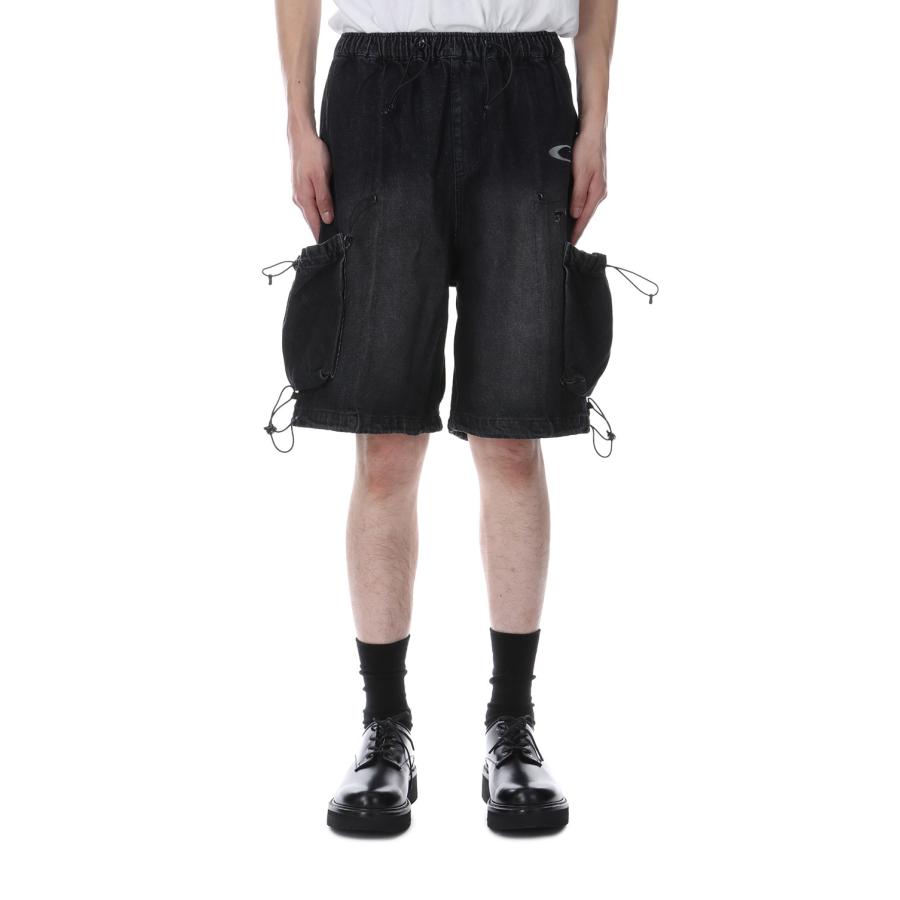 【P5倍 / SALE】CPG ANOMALY CORD DENIM HALF PANTS - BLACK (25SS-CPG-05 / FS1749) F-LAGSTUF-F(フラグスタフ) | 