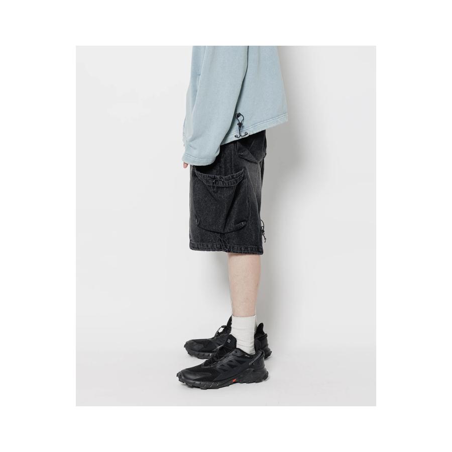 【P5倍 / SALE】CPG ANOMALY CORD DENIM HALF PANTS - BLACK (25SS-CPG-05 / FS1749) F-LAGSTUF-F(フラグスタフ) |  | 10