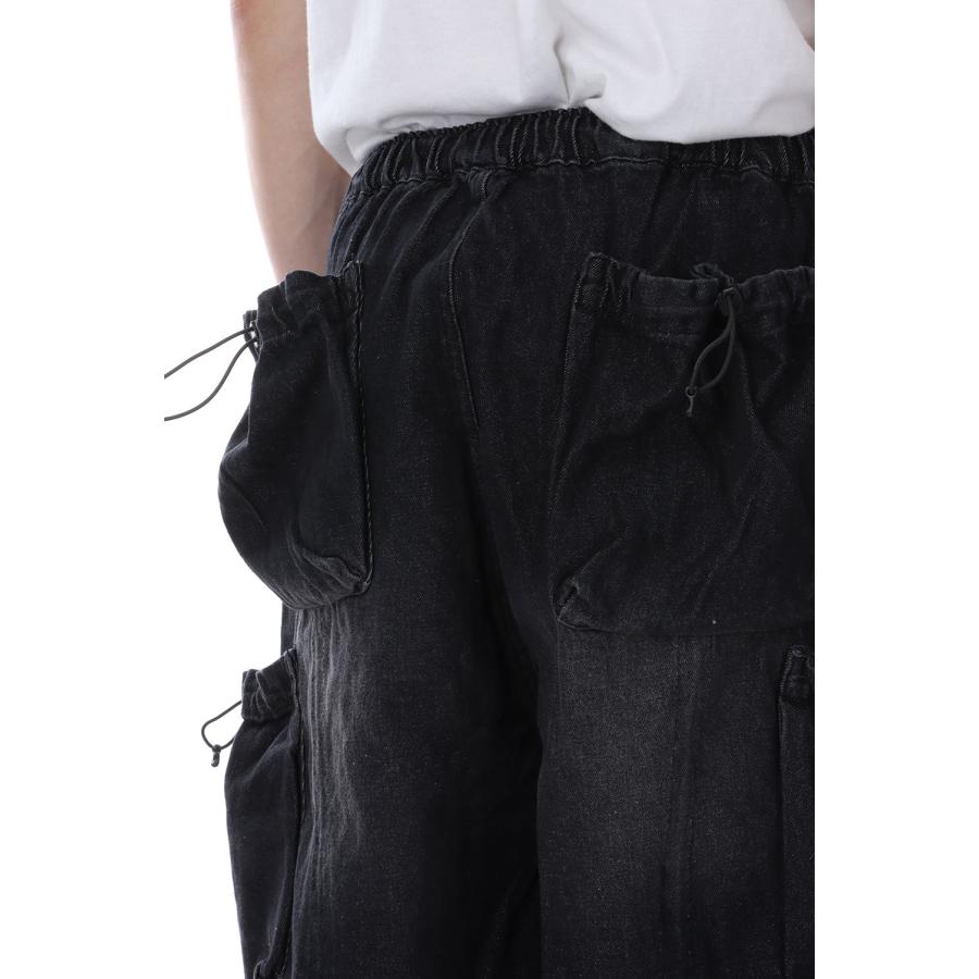 【P5倍 / SALE】CPG ANOMALY CORD DENIM HALF PANTS - BLACK (25SS-CPG-05 / FS1749) F-LAGSTUF-F(フラグスタフ) |  | 04