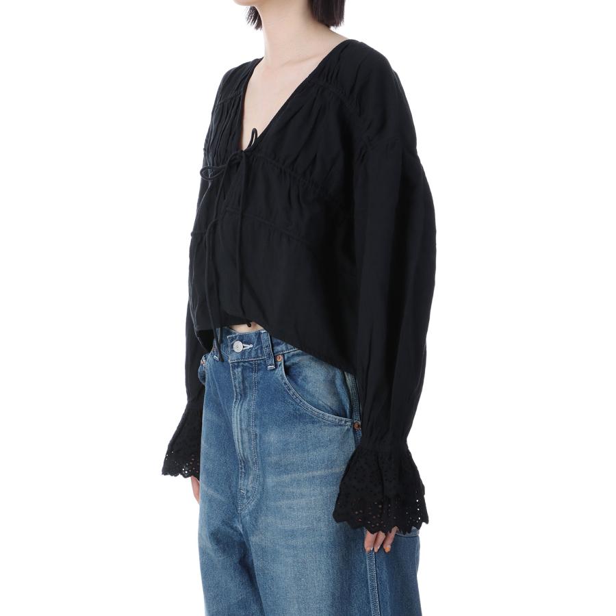 Vneck Lace Blouse - BLACK (62510408) anuke(アンヌーク) |  | 01