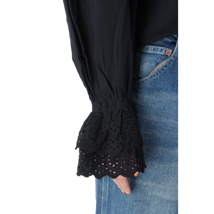 Vneck Lace Blouse - BLACK (62510408) anuke(アンヌーク) |  | 04