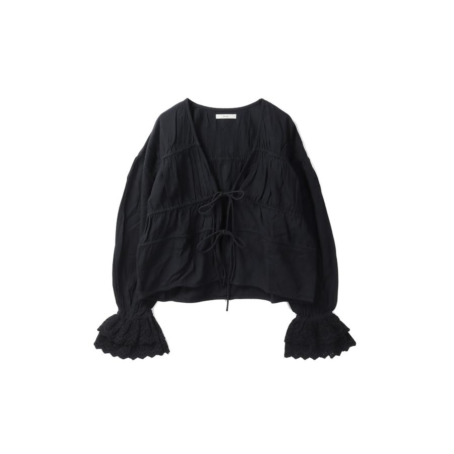 Vneck Lace Blouse - BLACK (62510408) anuke(アンヌーク) |  | 05