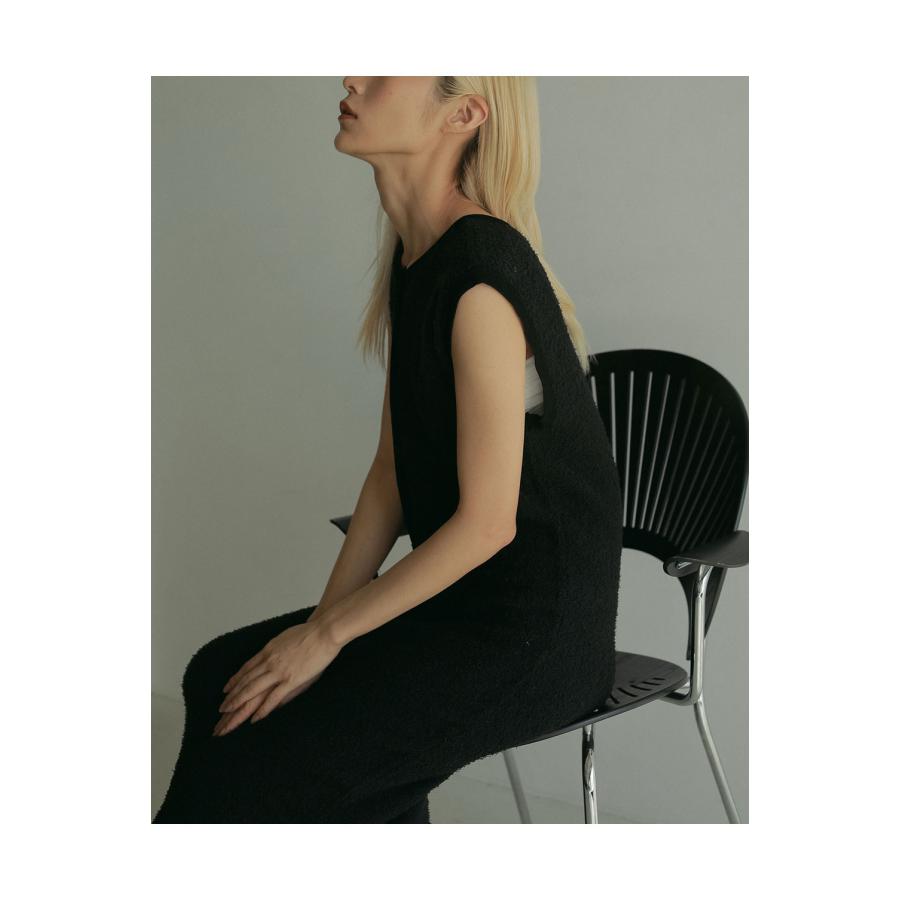 【SALE】2way Shaggy Onepiece - BLACK (62510323) anuke(アンヌーク) |  | 08