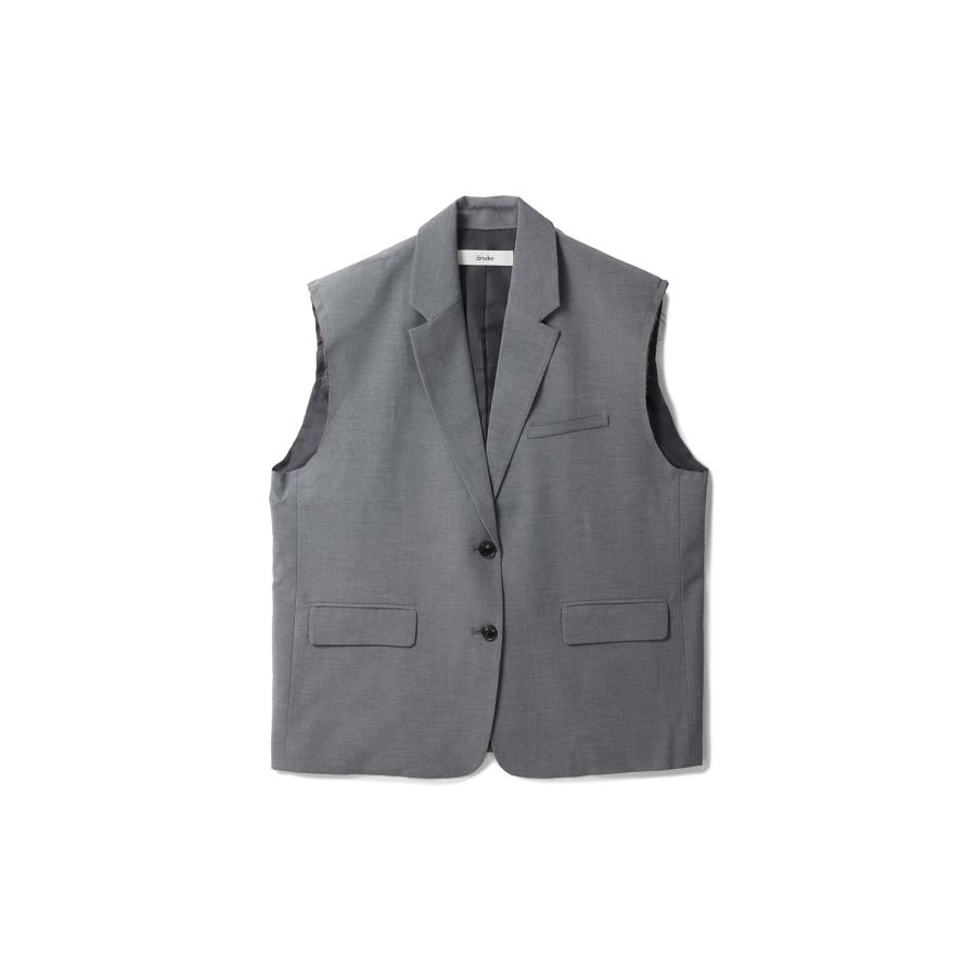 【SALE】Cutoff Over Vest - GRAY (62510103) anuke(アンヌーク) |  | 04