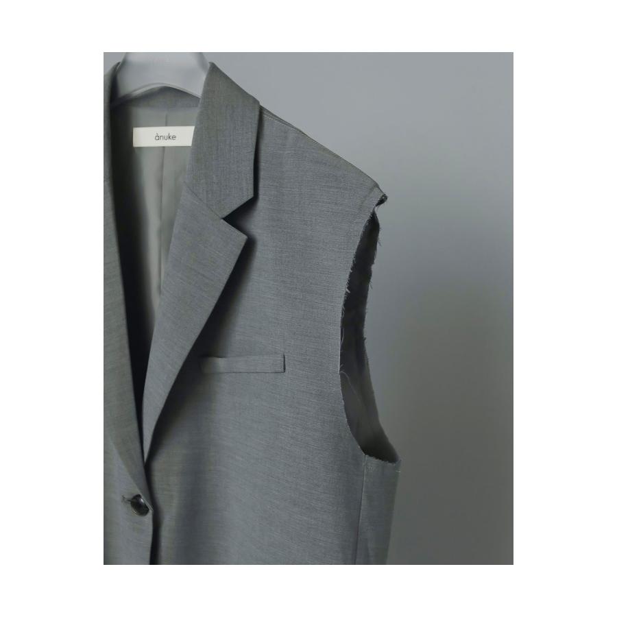【SALE】Cutoff Over Vest - GRAY (62510103) anuke(アンヌーク) |  | 07