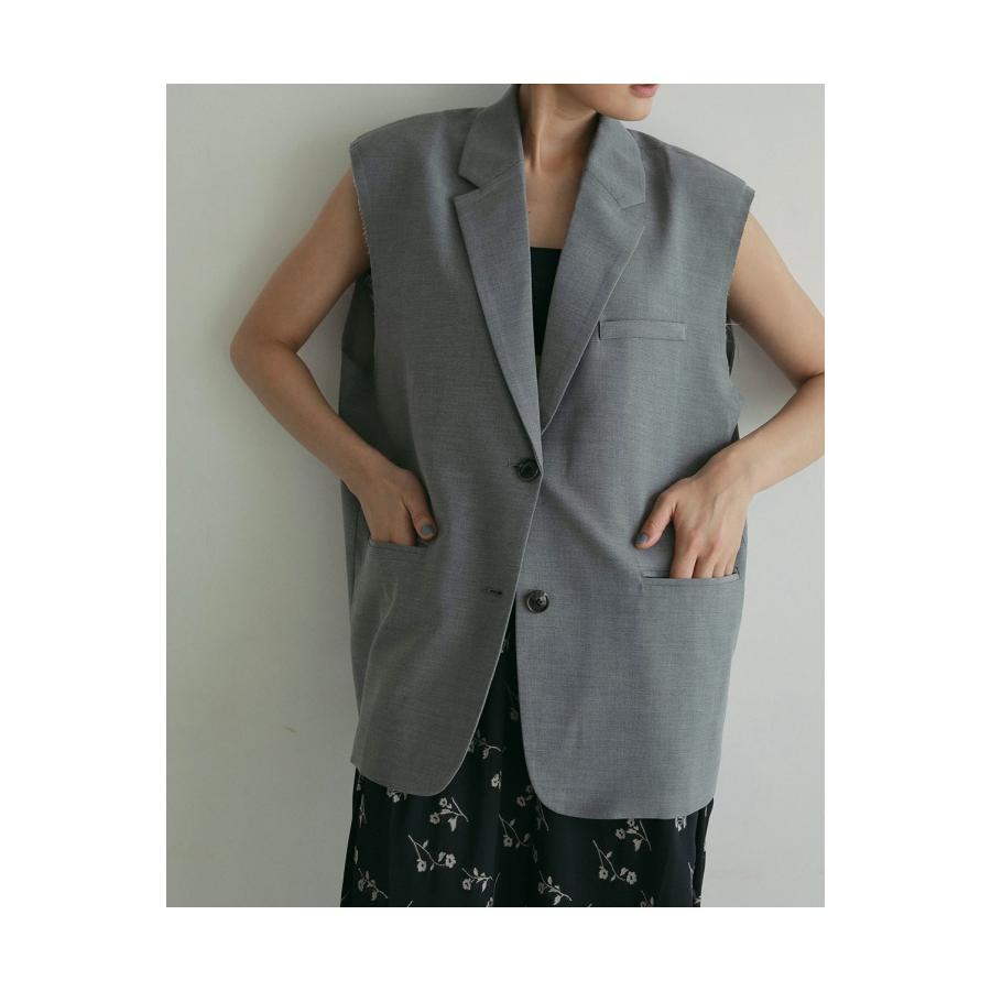 【SALE】Cutoff Over Vest - GRAY (62510103) anuke(アンヌーク) |  | 09
