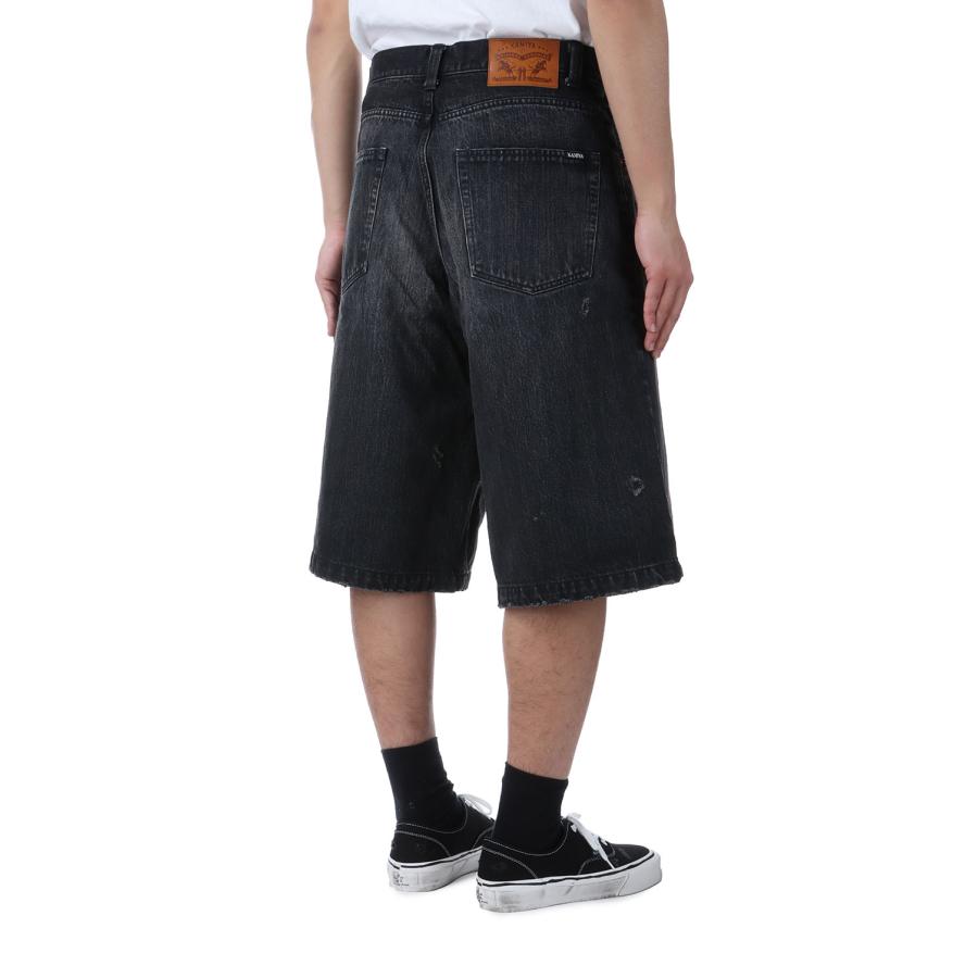【P5倍】Denim Wide Bermuda Pants - BLACK (G14PT039) KAMIYA(カミヤ) |  | 03