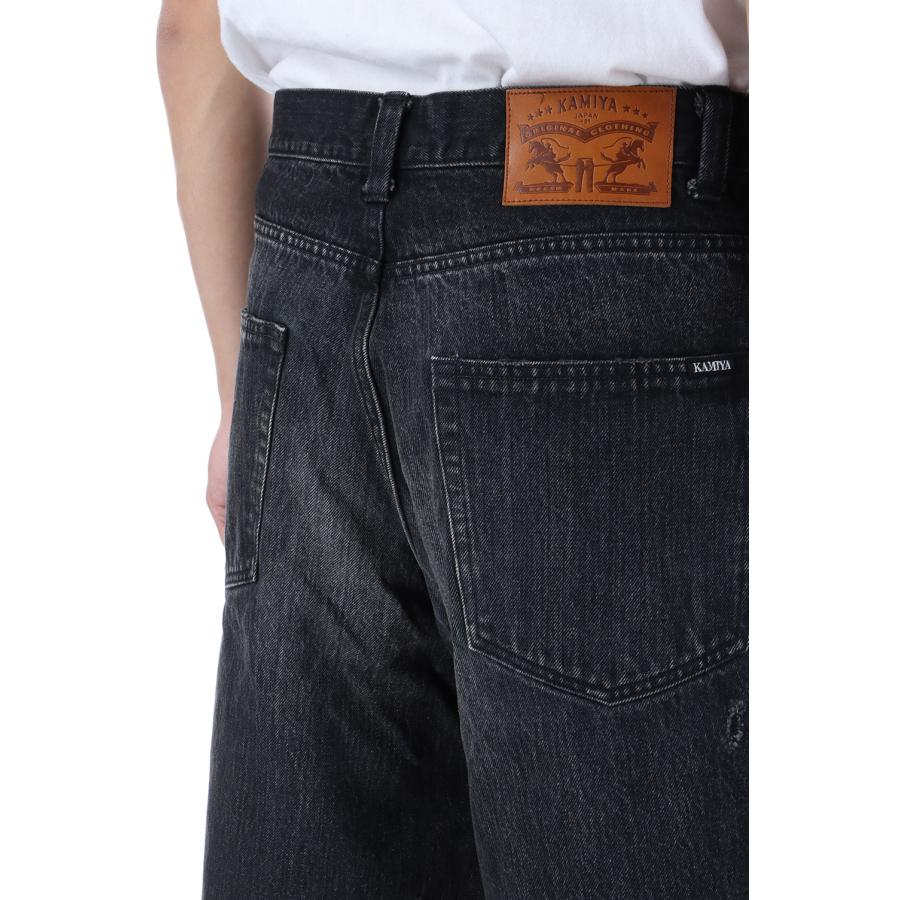 【P5倍】Denim Wide Bermuda Pants - BLACK (G14PT039) KAMIYA(カミヤ) |  | 04