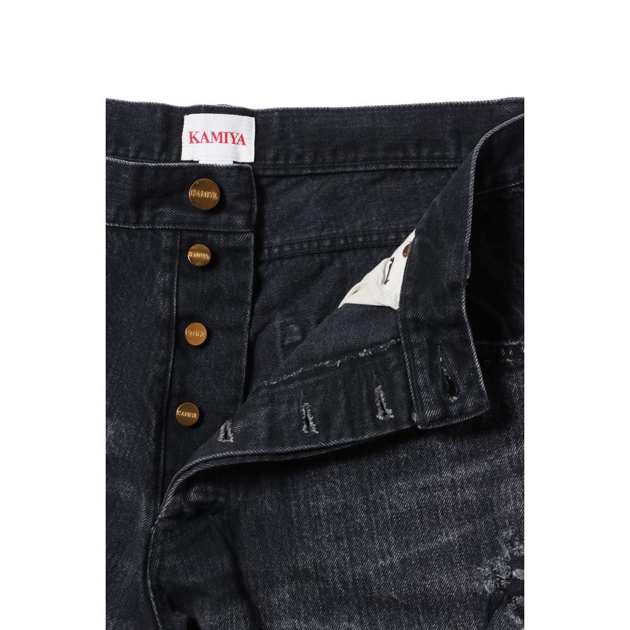 【P5倍】Denim Wide Bermuda Pants - BLACK (G14PT039) KAMIYA(カミヤ) |  | 08