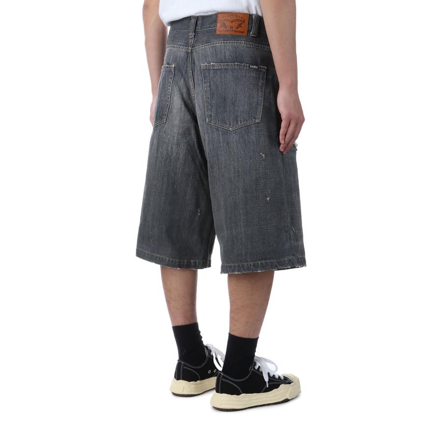 【P5倍】Denim Wide Bermuda Pants - GRAY (G14PT039) KAMIYA(カミヤ) |  | 03