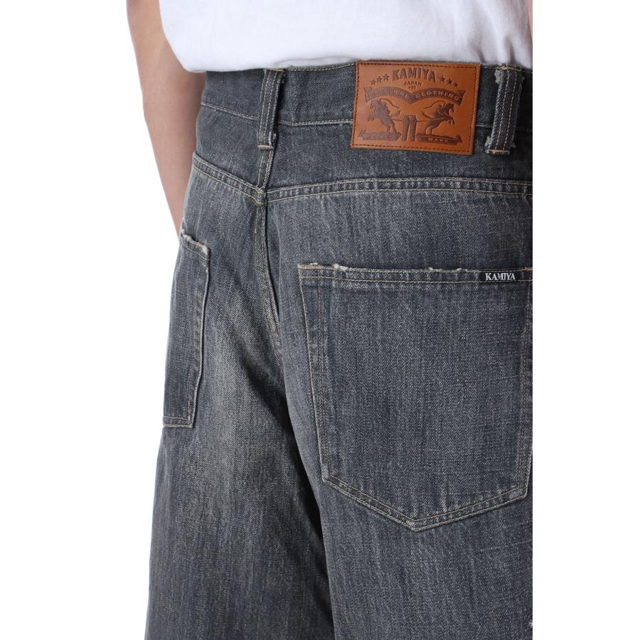 【P5倍】Denim Wide Bermuda Pants - GRAY (G14PT039) KAMIYA(カミヤ) |  | 04