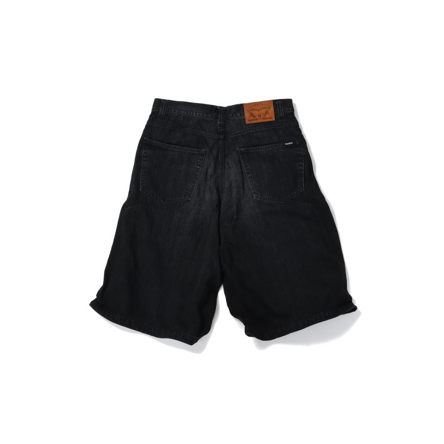 【P5倍】Wire Denim Wide Bermuda Pants - BLACK (G14PT046) KAMIYA(カミヤ) |  | 07