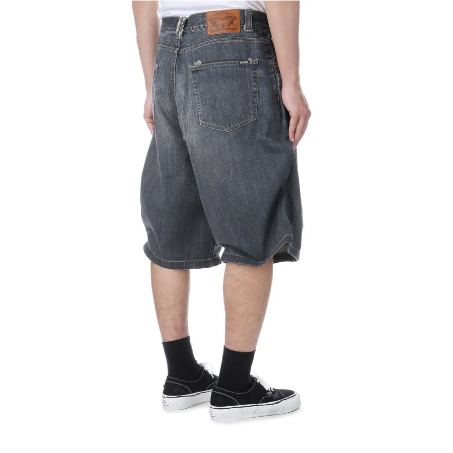 【P5倍】Wire Denim Wide Bermuda Pants - GRAY (G14PT046) KAMIYA(カミヤ) |  | 02