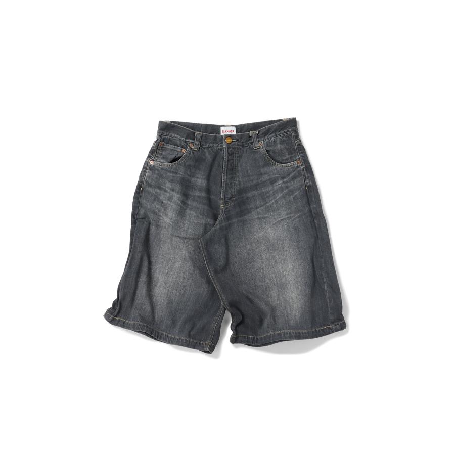 【P5倍】Wire Denim Wide Bermuda Pants - GRAY (G14PT046) KAMIYA(カミヤ) |  | 06